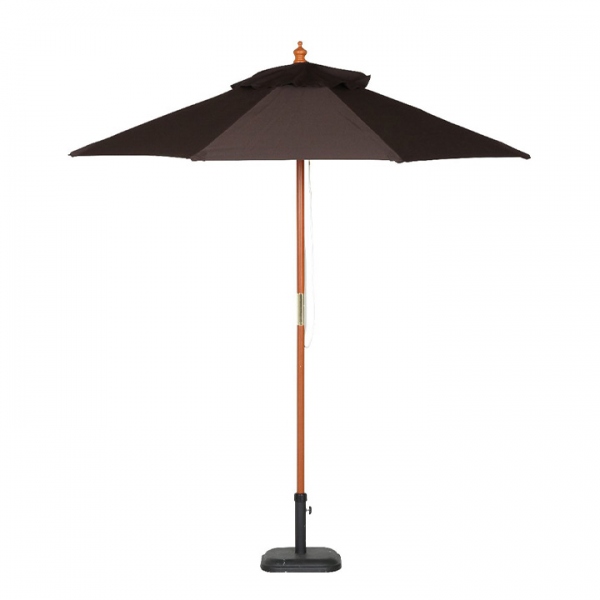 ガーデンパラソル ベース付き2点セット WOOD PARASOL(ウッドパラソル