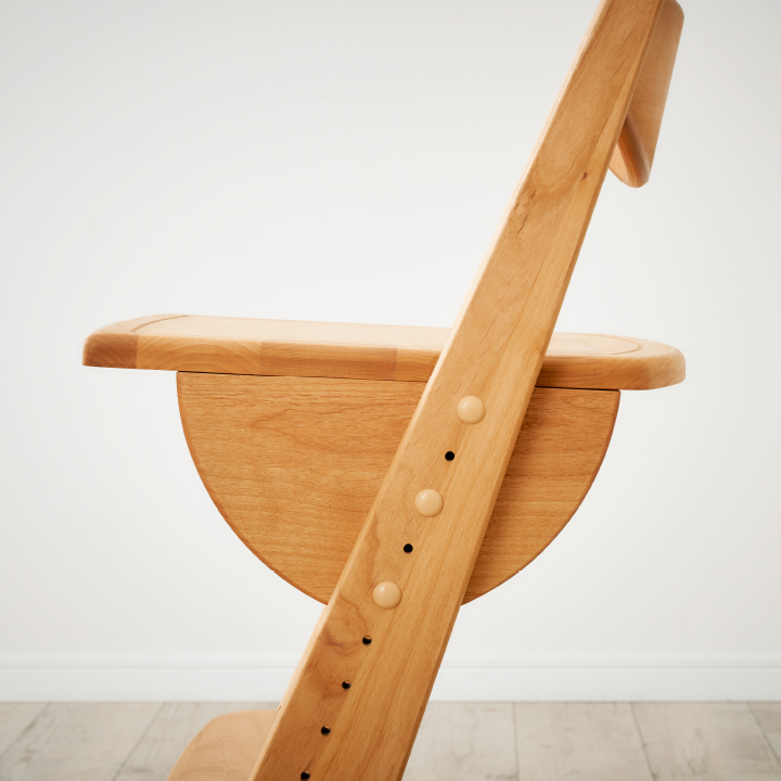 国産 学習チェア DUCK Chair(ダックチェア) No.2 板座 完成品 堀田木工