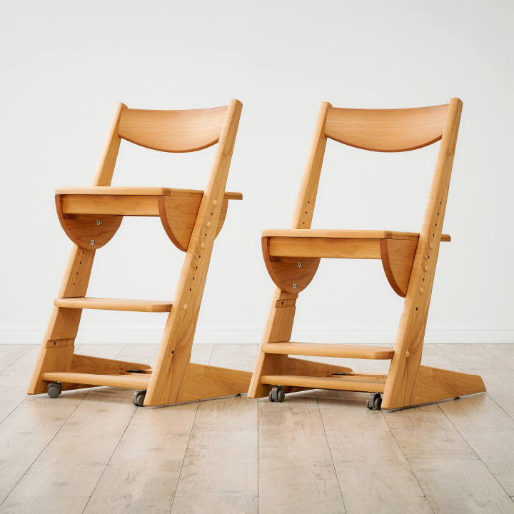 国産 学習チェア DUCK Chair(ダックチェア) No.2 板座 完成品 堀田木工