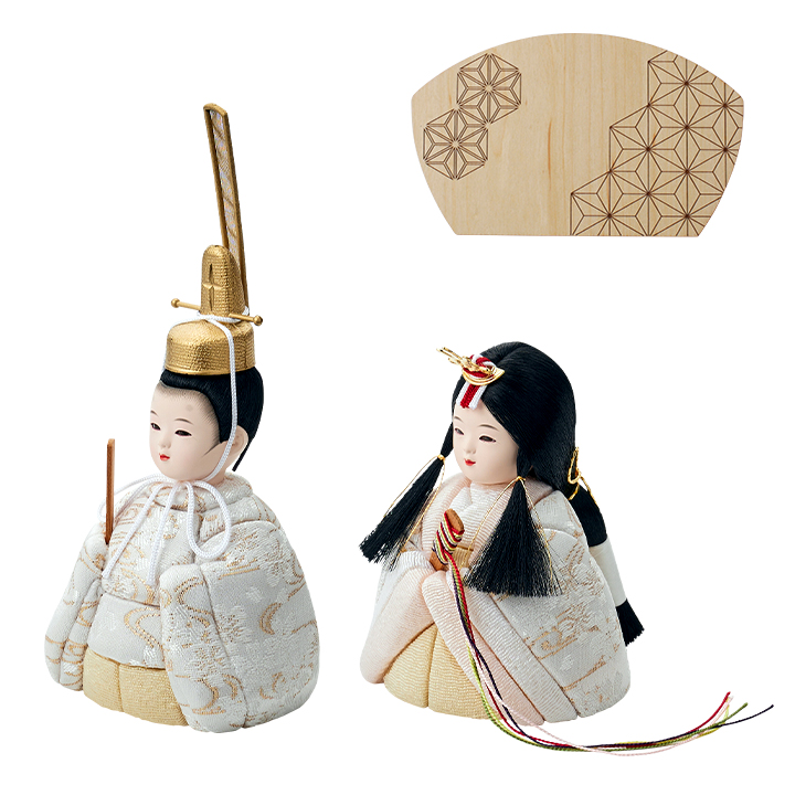 日本製 雛人形 木目込人形 ふたば 木製台座の通販情報 - 家具通販の 