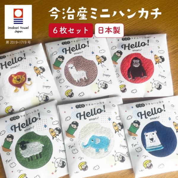 タオルハンカチ 今治産 TOWEL COMPANY 6枚セット