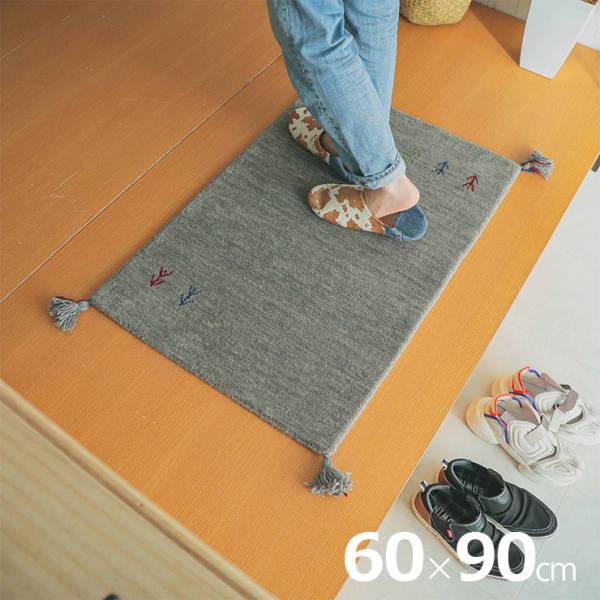 玄関マット 60x90cm アヤカ 6色対応 ホットカーペット 床暖房対応