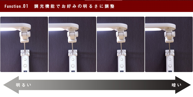 アーム型 LED デスクライト LDY-1707AN-OH 無段階調光機能 コンセント付きの通販情報 - 家具通販のわくわくランド 本店